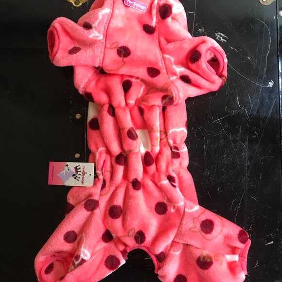 Dog Fall Winter Wear Jumpsuit Overall Coat Small Female Cut Pink NWT - Picture 3 of 12